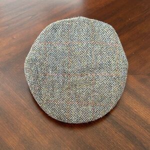 Harris Tweed Herringbone Tweed Flat Cap